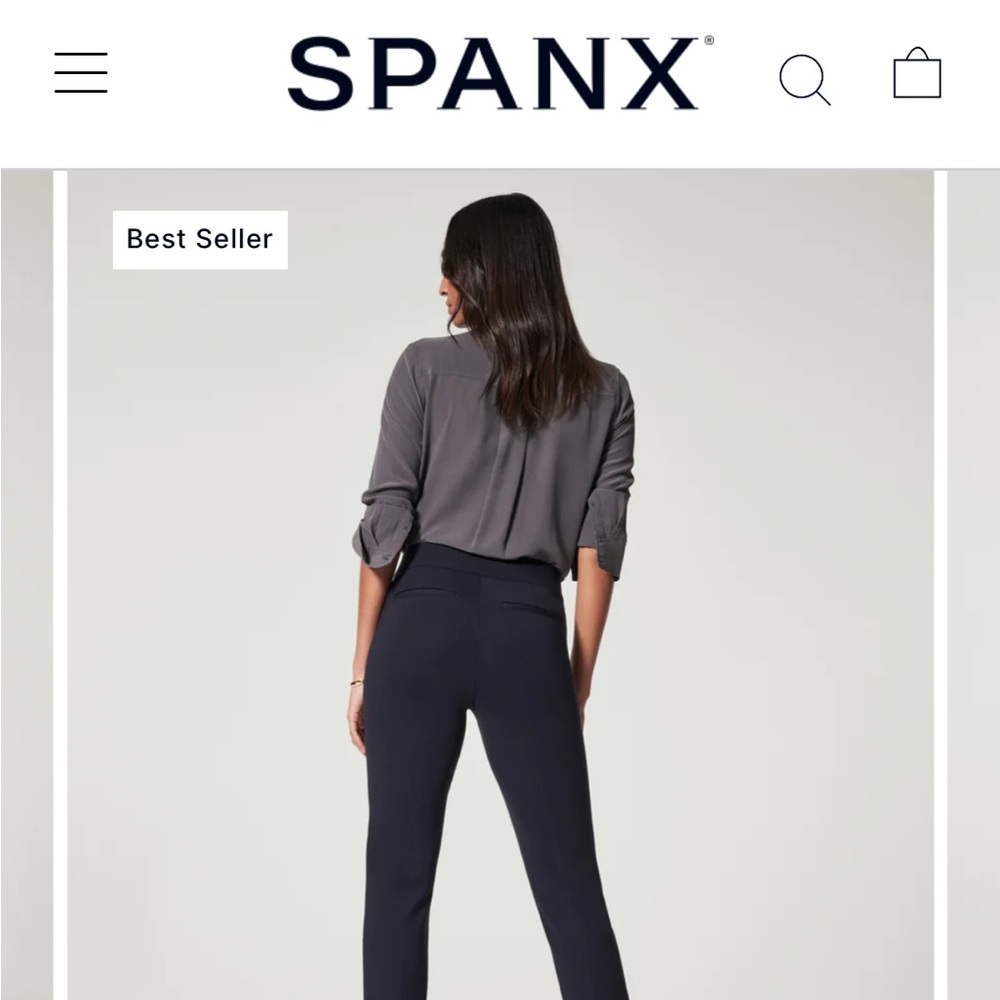 Spanx the perfect pant NWT Small navy blue